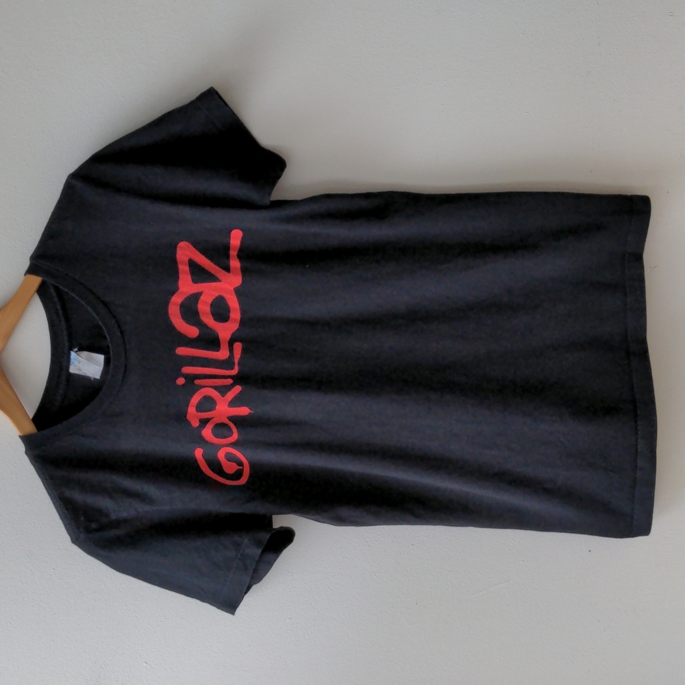 Gorillaz Band T Shirt Black Red Men's Small
